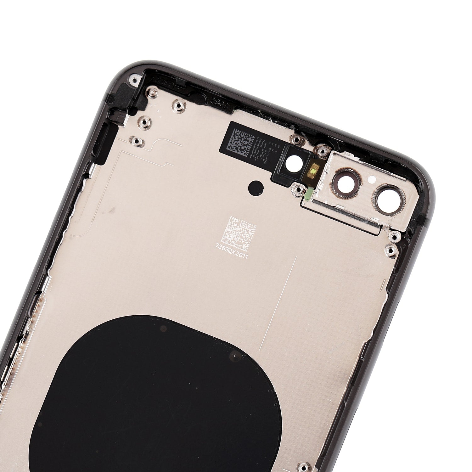 SPACE GRAY BACK COVER WITH FRAME ASSEMBLY FOR IPHONE 8 PLUS