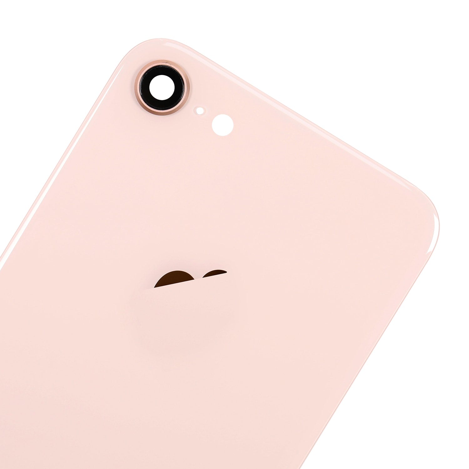 GOLD BACK COVER WITH CAMERA HOLDER FOR IPHONE 8