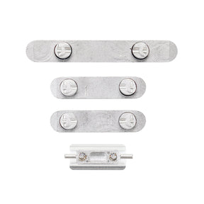 SIDE BUTTONS SET - SILVER FOR IPHONE XS