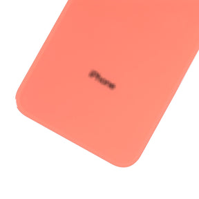 CORAL BACK COVER GLASS FOR IPHONE XR