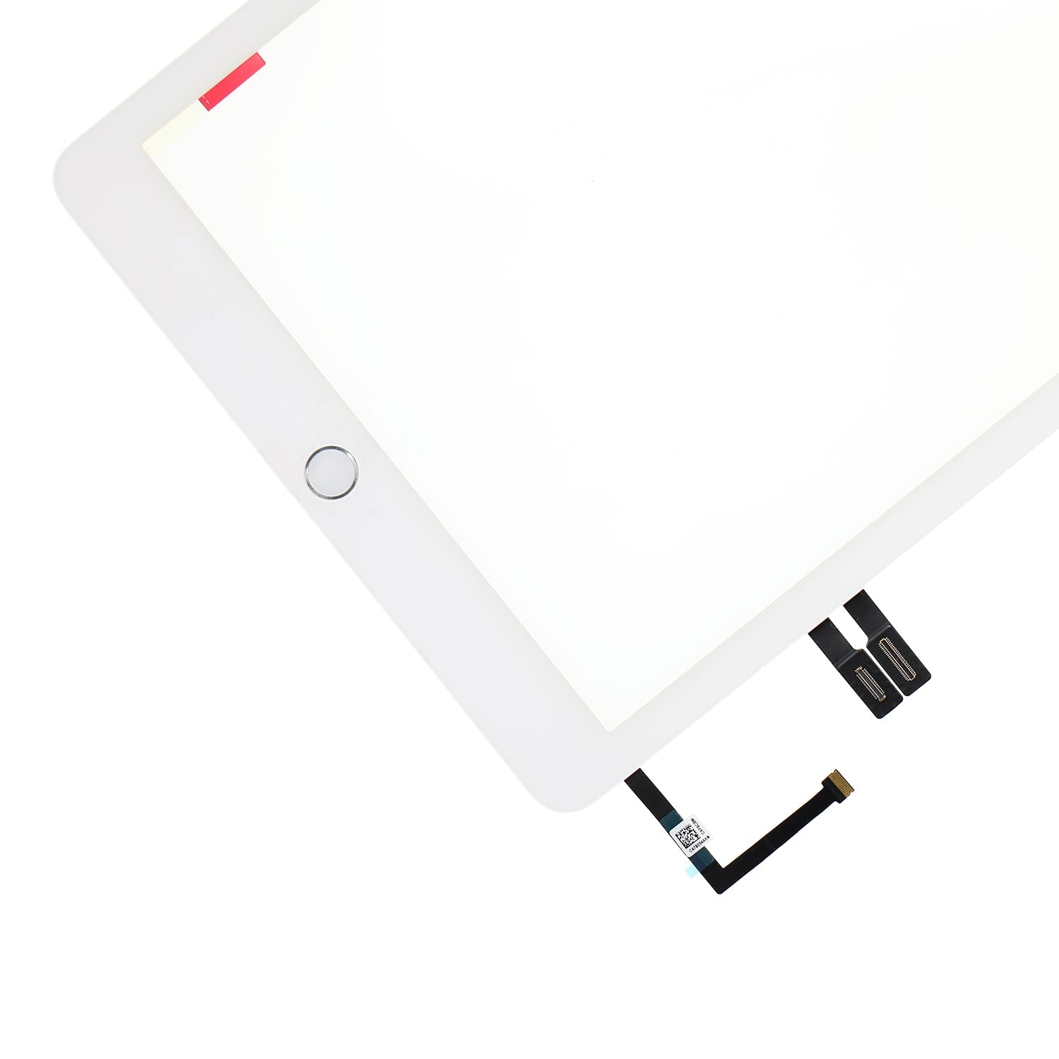 TOUCH SCREEN ASSEMBLY WITH SILVER HOME BUTTON ASSEMBLY FOR IPAD 6- WHITE