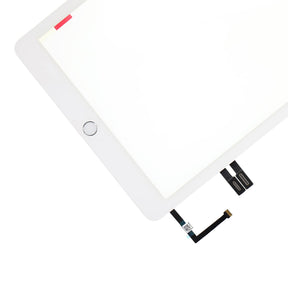 TOUCH SCREEN ASSEMBLY WITH SILVER HOME BUTTON ASSEMBLY FOR IPAD 6- WHITE