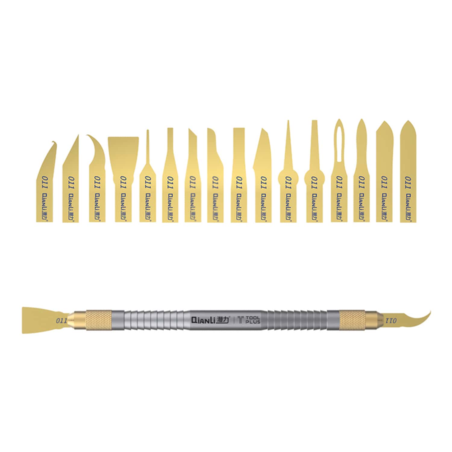 QIANLI TOOLPLUS MULTI-FUNCTION REMOVAL GLUE TOOL 011 COMPLETE SET