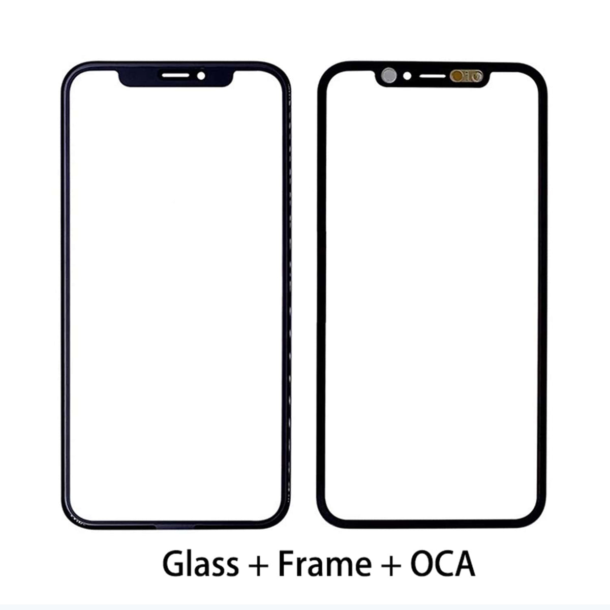 FRONT GLASS WITH FRAME BEZEL ASSEMBLED OCA FILM FOR IPHONE 11