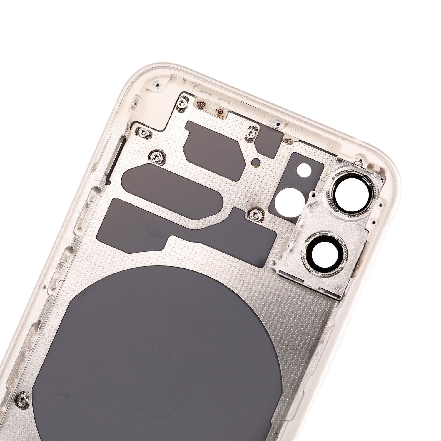 WHITE REAR HOUSING WITH FRAME FOR IPHONE 12 MINI