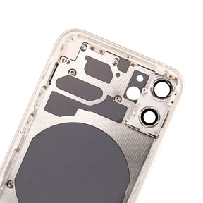 WHITE REAR HOUSING WITH FRAME FOR IPHONE 12 MINI