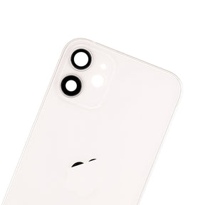 WHITE REAR HOUSING WITH FRAME FOR IPHONE 12 MINI