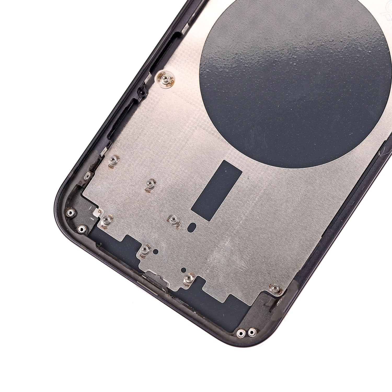 REAR HOUSING WITH FRAME FOR IPHONE 12 - BLACK