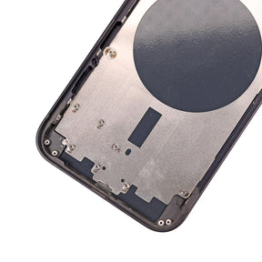 REAR HOUSING WITH FRAME FOR IPHONE 12 - BLACK