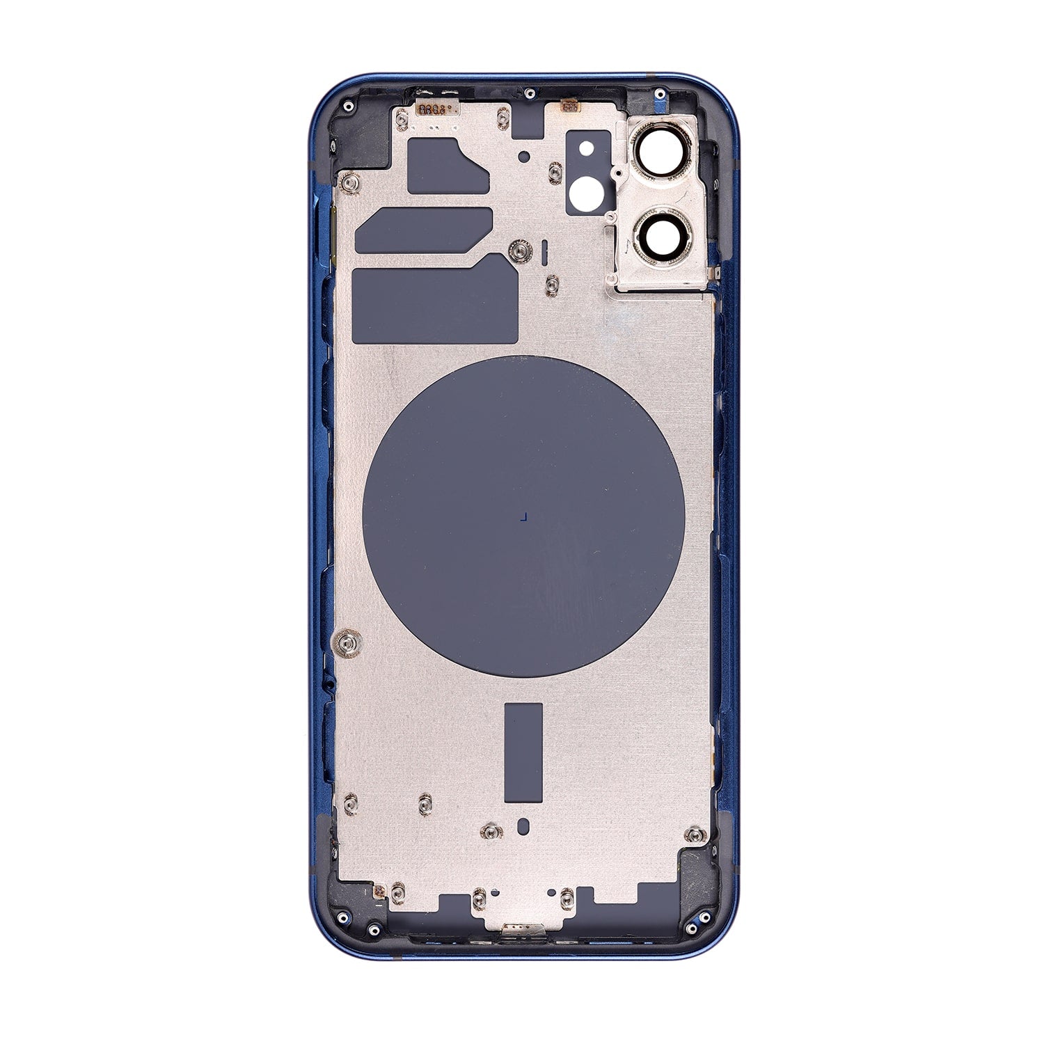 REAR HOUSING WITH FRAME FOR IPHONE 12 - BLUE