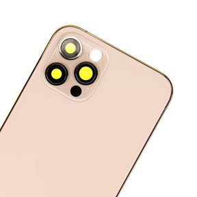 GOLD REAR HOUSING WITH FRAME FOR IPHONE 12 PRO