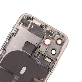 BACK COVER FULL ASSEMBLY - SILVER FOR IPHONE 11 PRO