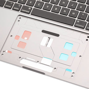 SILVER TOP CASE WITH KEYBOARD FOR MACBOOK PRO TOUCH 16" A2141 (LATE 2019 - MID 2020)