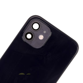 BACK COVER FULL ASSEMBLY FOR IPHONE 12 - BLACK