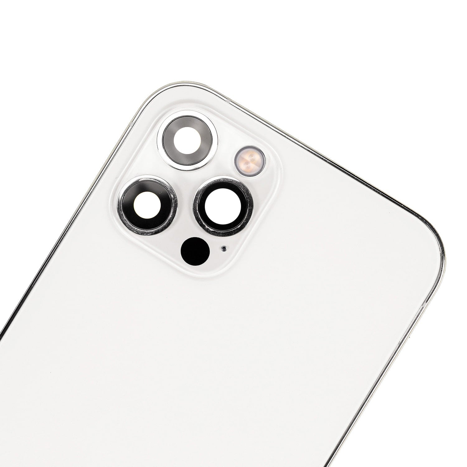 SILVER BACK COVER FULL ASSEMBLY  FOR IPHONE 12 PRO