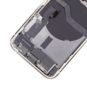 SILVER BACK COVER FULL ASSEMBLY  FOR IPHONE 12 PRO