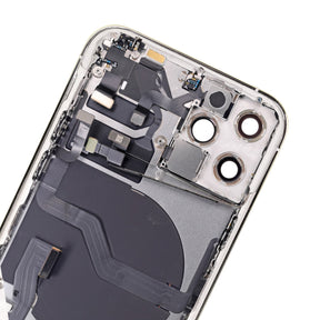 SILVER BACK COVER FULL ASSEMBLY  FOR IPHONE 12 PRO