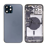 PACIFIC BLUE BACK COVER FULL ASSEMBLY FOR IPHONE 12 PRO MAX