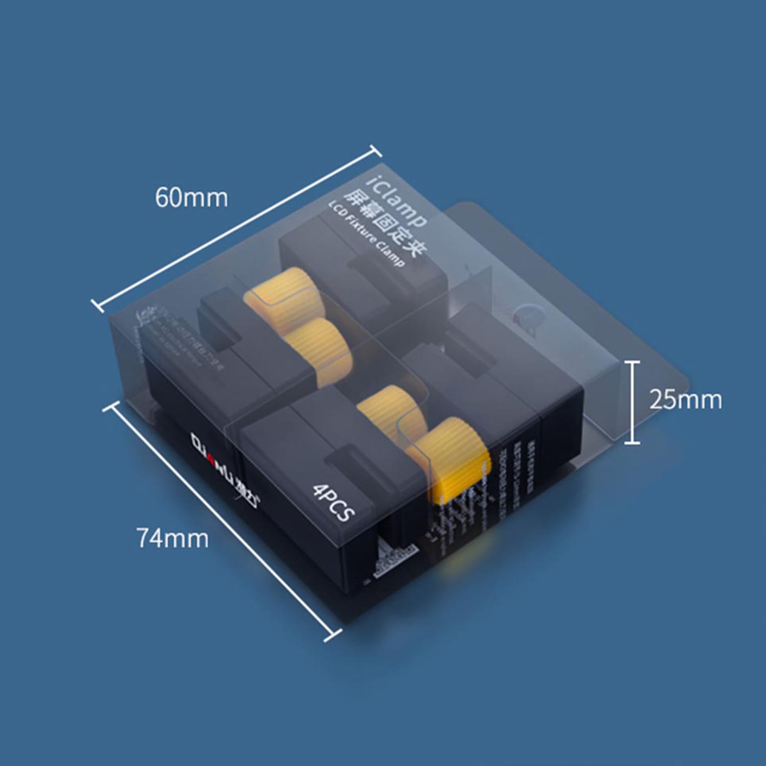 TOOLPLUS ICLAMP 2ND UNIVERSAL ADJUSTABLE FASTENING CLAMP 4PCS/SET