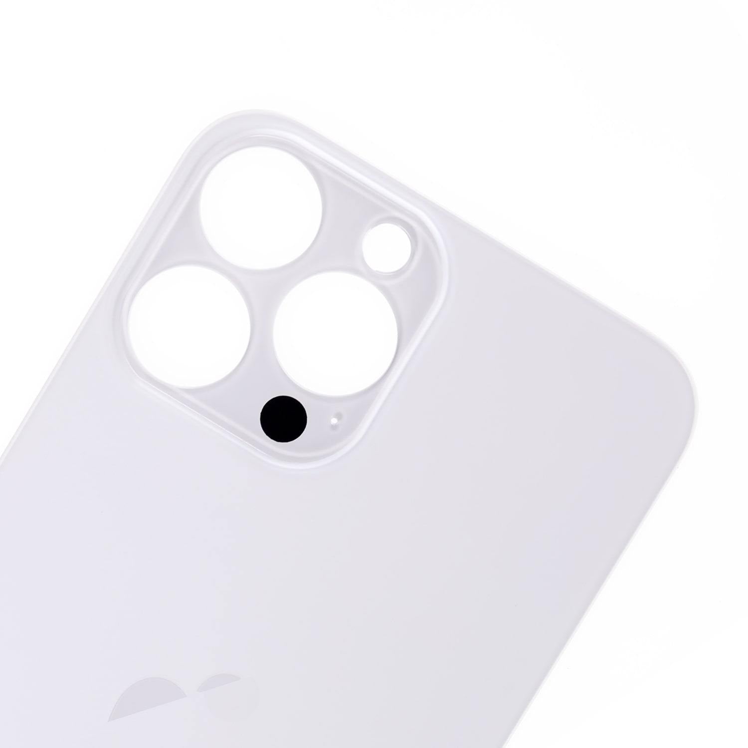 SILVER BACK COVER GLASS FOR IPHONE 13 PRO