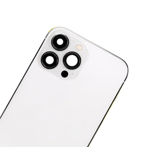 SILVER BACK COVER FULL ASSEMBLY FOR IPHONE 13 PRO MAX