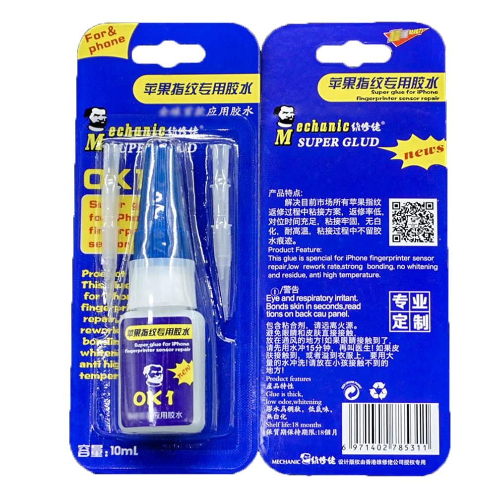 MECHANIC OK1 SUPER GLUE FOR IPHONE FINGERPRINTED SENSOR REPAIR 10ML