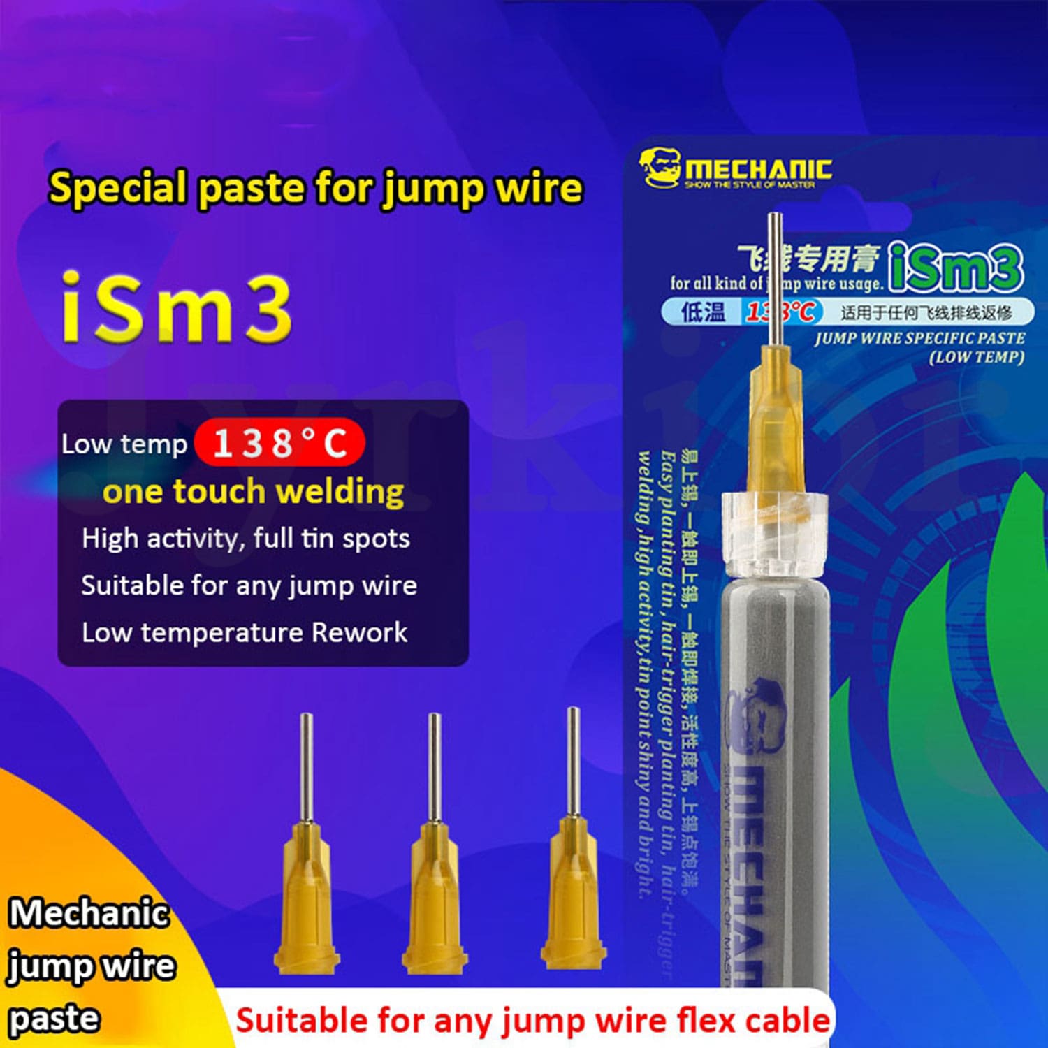 MECHANIC ISM3 ISM5 SPECIAL SOLDER PASTE ‏FOR PHONE JUMPER WIRE