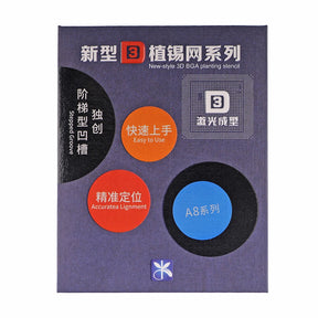 MIJING 3D BGA REBALL STENCIL FOR IPHONE A8/A9/A15