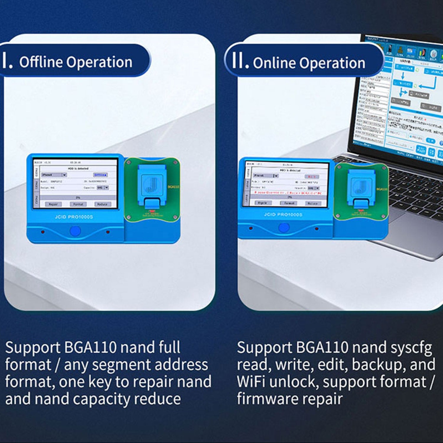 JC BGA110 MODULE NAND READ WRITE FOR IPHONE 8-11PRO MAX-SE2-AIR3-MINI5