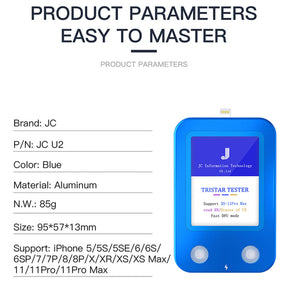 JC U2 TRISTAR TESTER FOR IPHONE/IPAD U2 CHARGER IC AND SN