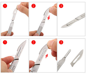 SUPER-HARD STAINLESS STEEL SURGICAL BLADES TOOLS