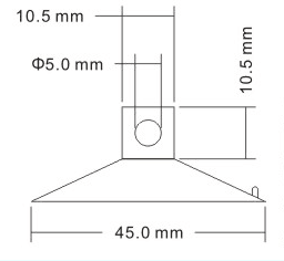 45MM PERFORATION DIAMETER PVC SUCTION CUP