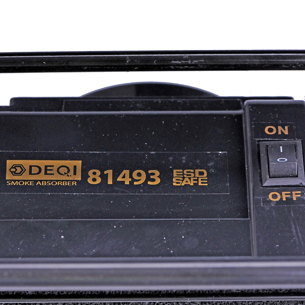 DESKTOP SOLDERING SMOKE ABSORBER WITH SMOKING PIPE INTERFACE 220V #DEQI-81943