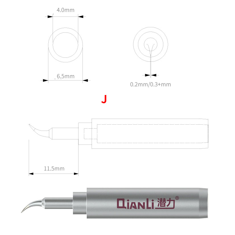 QIANLI TOOLPLUS 936 BUMBLEBEE GENERAL LEAD-FREE SOLDERING IRON TIP