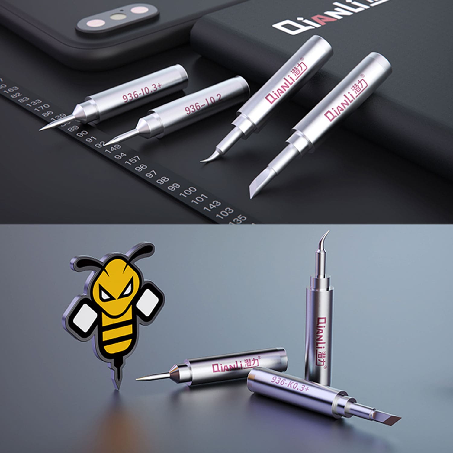 QIANLI TOOLPLUS 936 BUMBLEBEE GENERAL LEAD-FREE SOLDERING IRON TIP