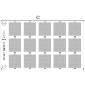 GREEN BGA OIL NET UV WELDING FLUXES PLASTIC NET SHEET FOR IPHONE BGA CHIP SCRATCH