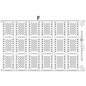 GREEN BGA OIL NET UV WELDING FLUXES PLASTIC NET SHEET FOR IPHONE BGA CHIP SCRATCH