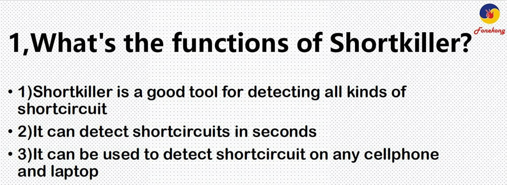 FONEKONG SHORTKILLER PHONEBOARD PCB CIRCUIT DETECTION REPAIR TOOL