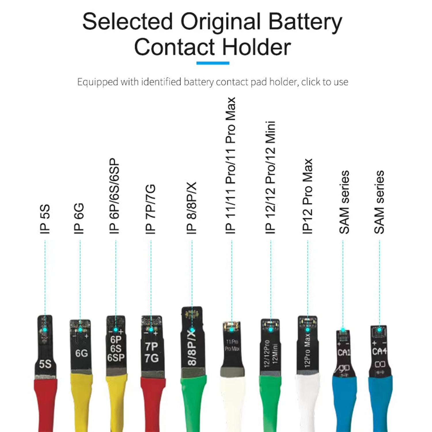 SUNSHINE SS-905A IPHONE SAMSUNG POWER SUPPLY CABLE FOR IPHONE 5S-13PROMAX