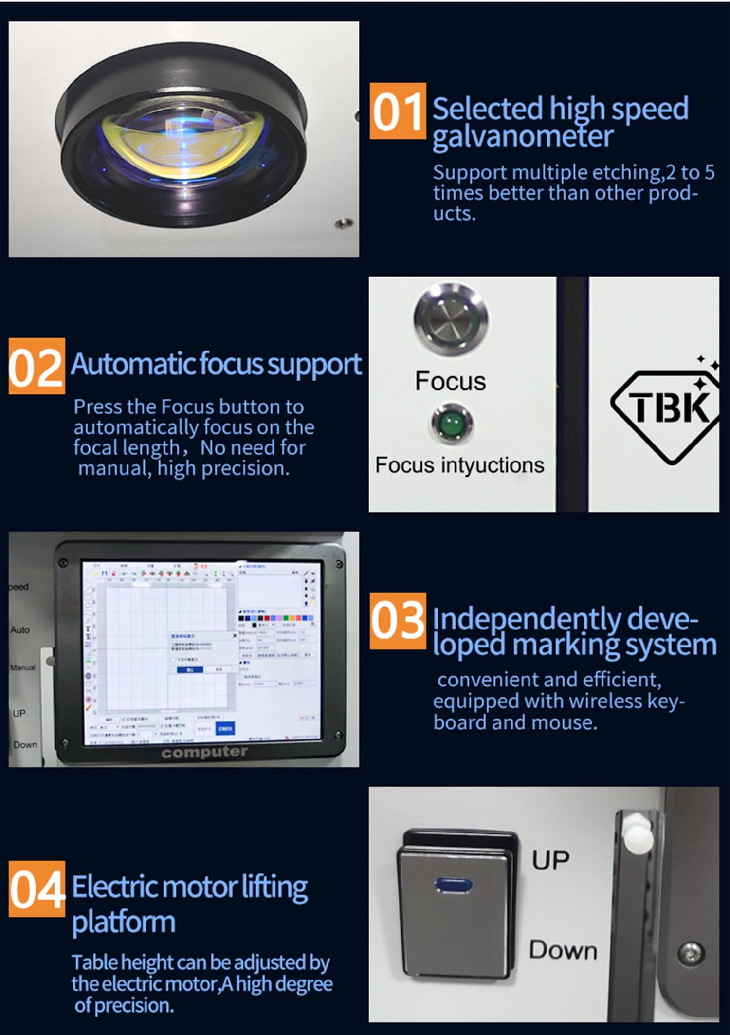 TBK 958A AUTOMATIC LASER REMOVAL BACK COVER GLASS MACHINE