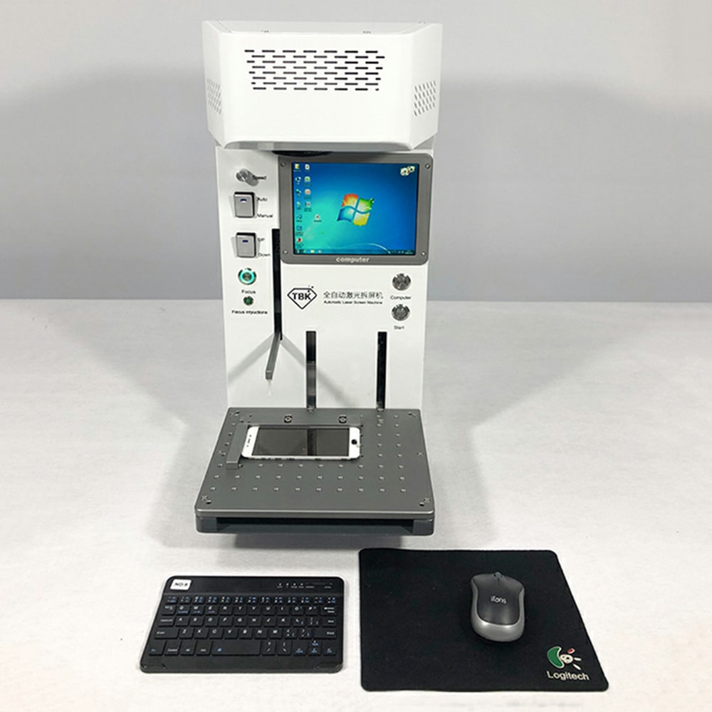 TBK 958A AUTOMATIC LASER REMOVAL BACK COVER GLASS MACHINE
