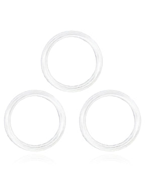 CLEAR - BACK CAMERA LENS O-RING GASKET FOR BACK GLASS LASER IPHONE XR & ABOVE MODELS (100 PACK)