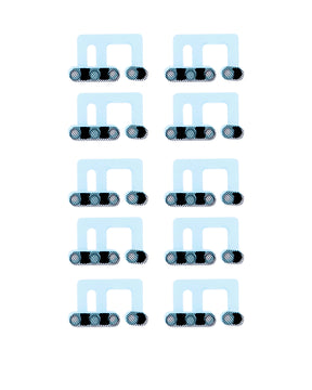 WHITE - LOUDSPEAKER / MIC MESH FOR IPHONE 12 MINI (10 PACK)