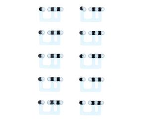 BLACK - LOUDSPEAKER / MIC MESH FOR IPHONE 12 MINI (10 PACK)