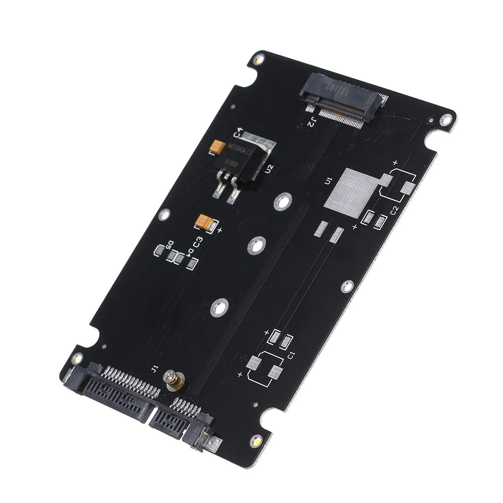 M.2 SSD to 22Pin SATA III Converter Adapter with 2.5'' Enclosure 2280 2260 2242 2230 SSD