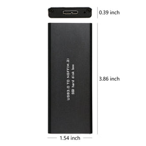 USB 3.0 to NGFF M.2 SSD Hard Disk Box B Key SSD Adapter External Enclosure Case