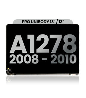 Full Assembly Display for Apple MacBook Pro Unibody 13" (A1278, 2008-2010) - Silver