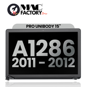 LCD Screen & Full Assembly Display for Apple MacBook Pro 15" (A1286, Early 2011 - Mid 2012) – Silver