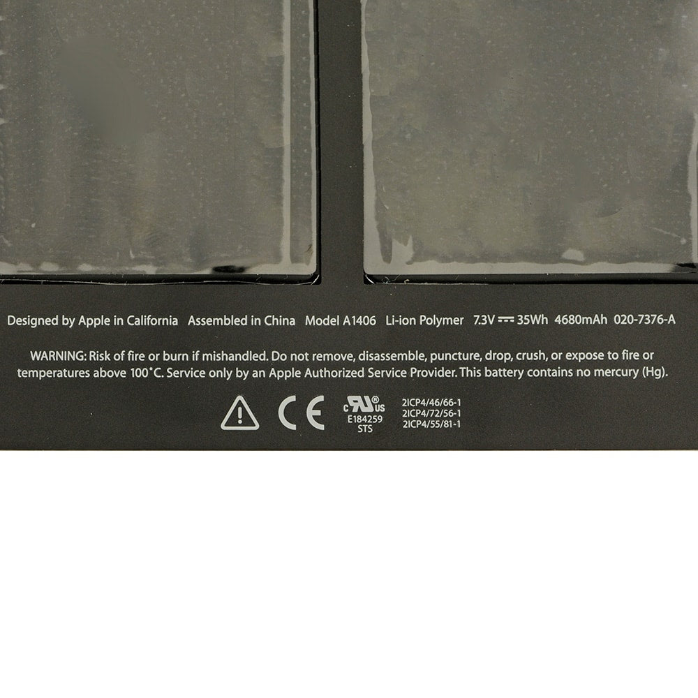 A1406 7.3V 4680mAh Battery for Apple MacBook Air 11" (A1370, Mid 2011 - A1465, Mid 2012)