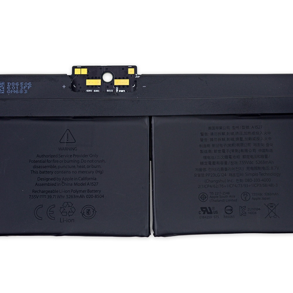 A1527 7.6V 5263mAh Battery for Apple MacBook Retina 12" (A1534, Early 2015)